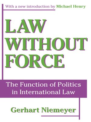 cover image of Law without Force